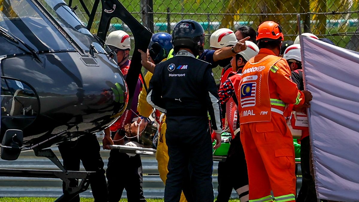 Zraněný jezdec Moto3 Dettwiler opustil JIP a komunikuje s okolím